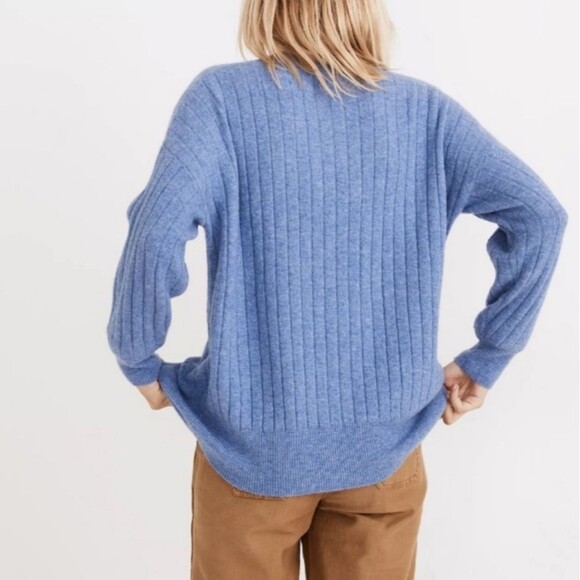 Madewell Bowden Henley Sweater Coziest Yarn Women's XS Preppy Wool Alpaca Blend - Picture 8 of 9